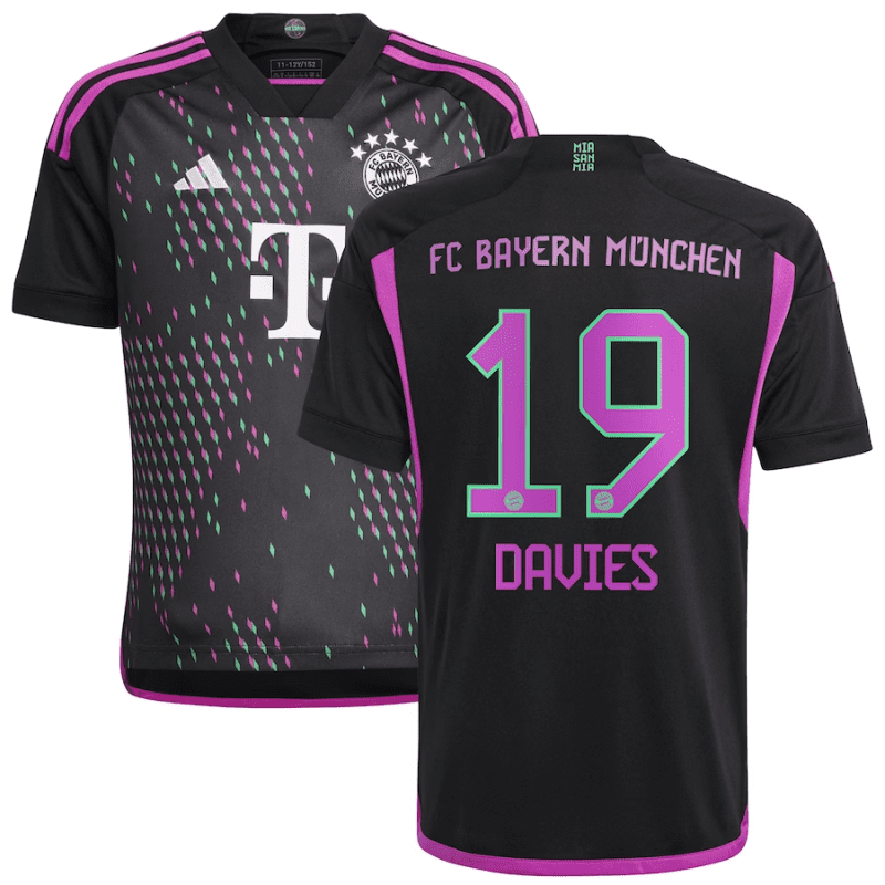 adidas bayern munich youth away jersey 2023 24 alphonso davies